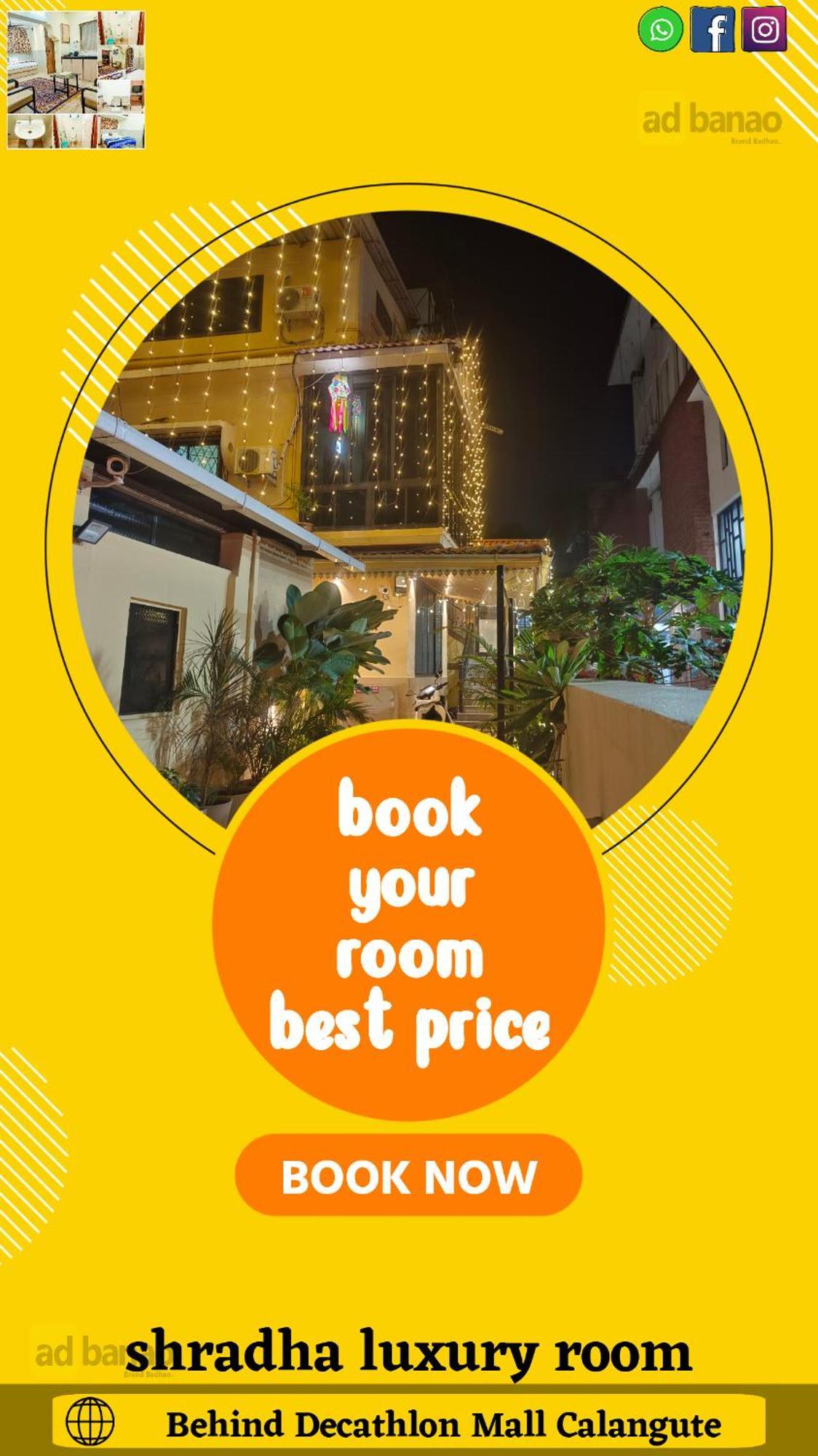 Shradha Luxury Room Calangute Dış mekan fotoğraf